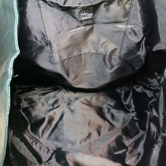 Saks 5th Avenue Large Metallic Jade Green Tote Bag - Picture 6 of 8